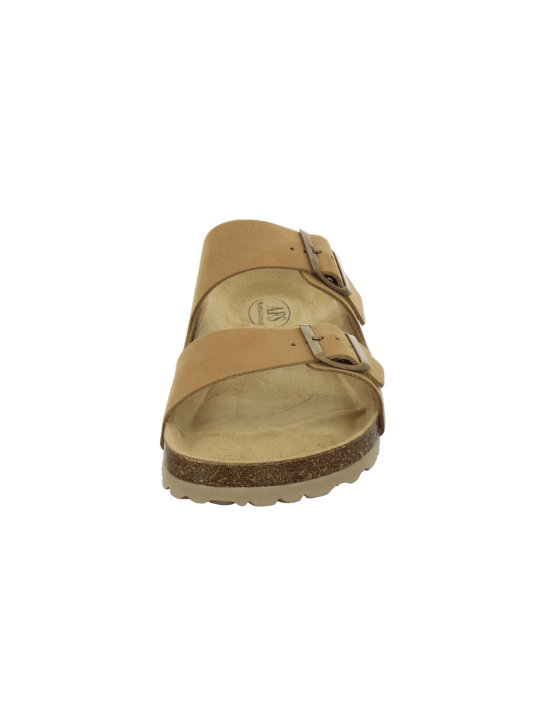 Pantoletten Herren Leder natur