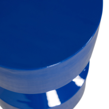 WOOOD bijzettafel Hidde koningsblauw metaal Ø 30 cm