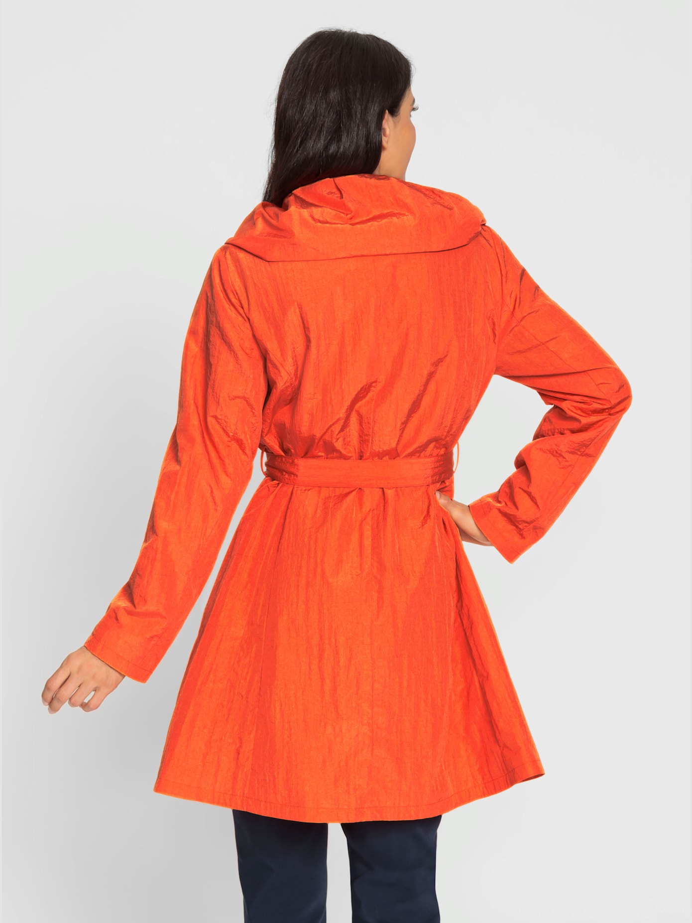 Manteau effet froissé tendance