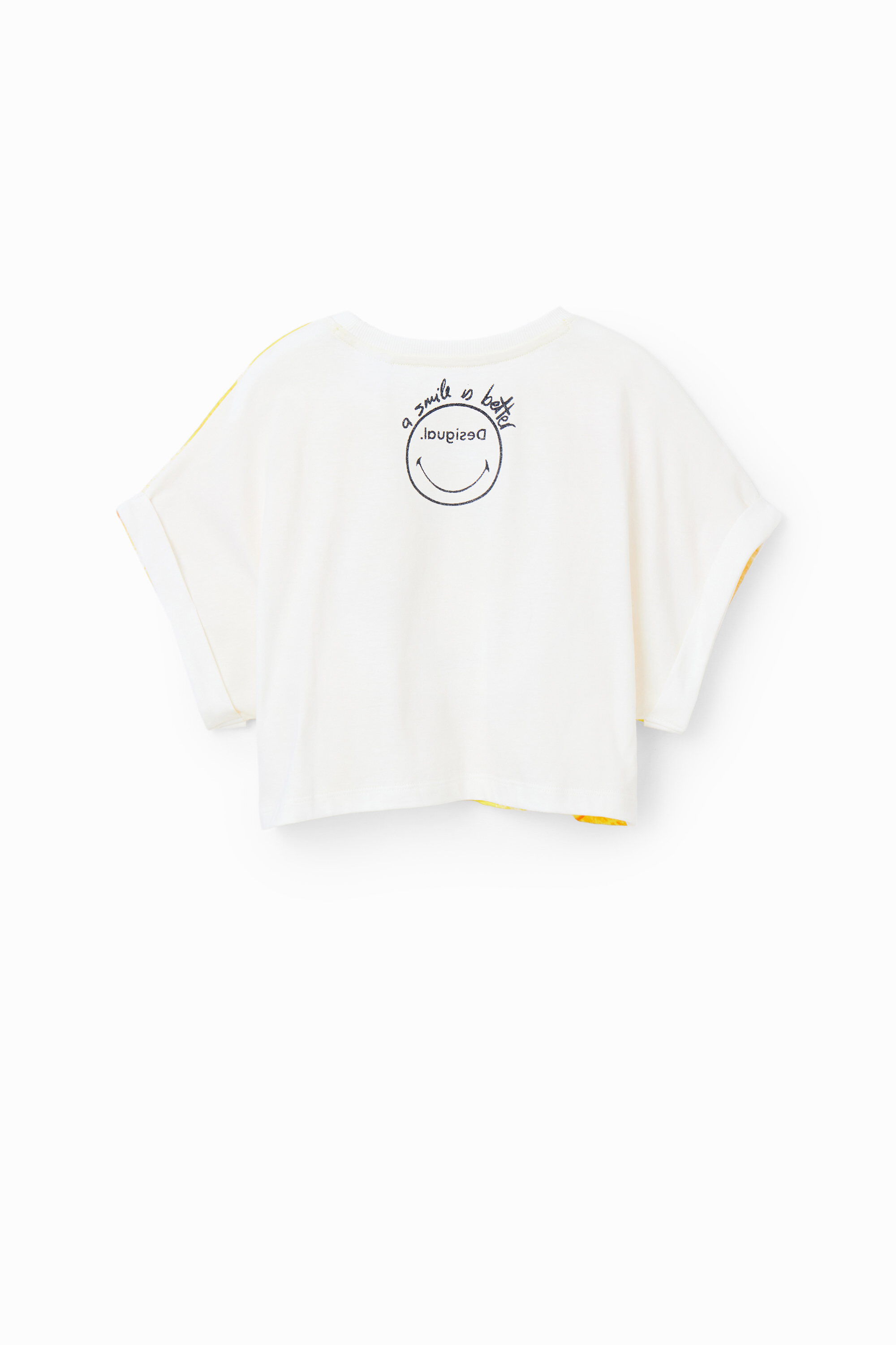 T-shirt court citron Smiley