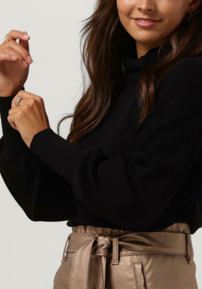 KNIT-TED zwarte knit-ted coltrui mara