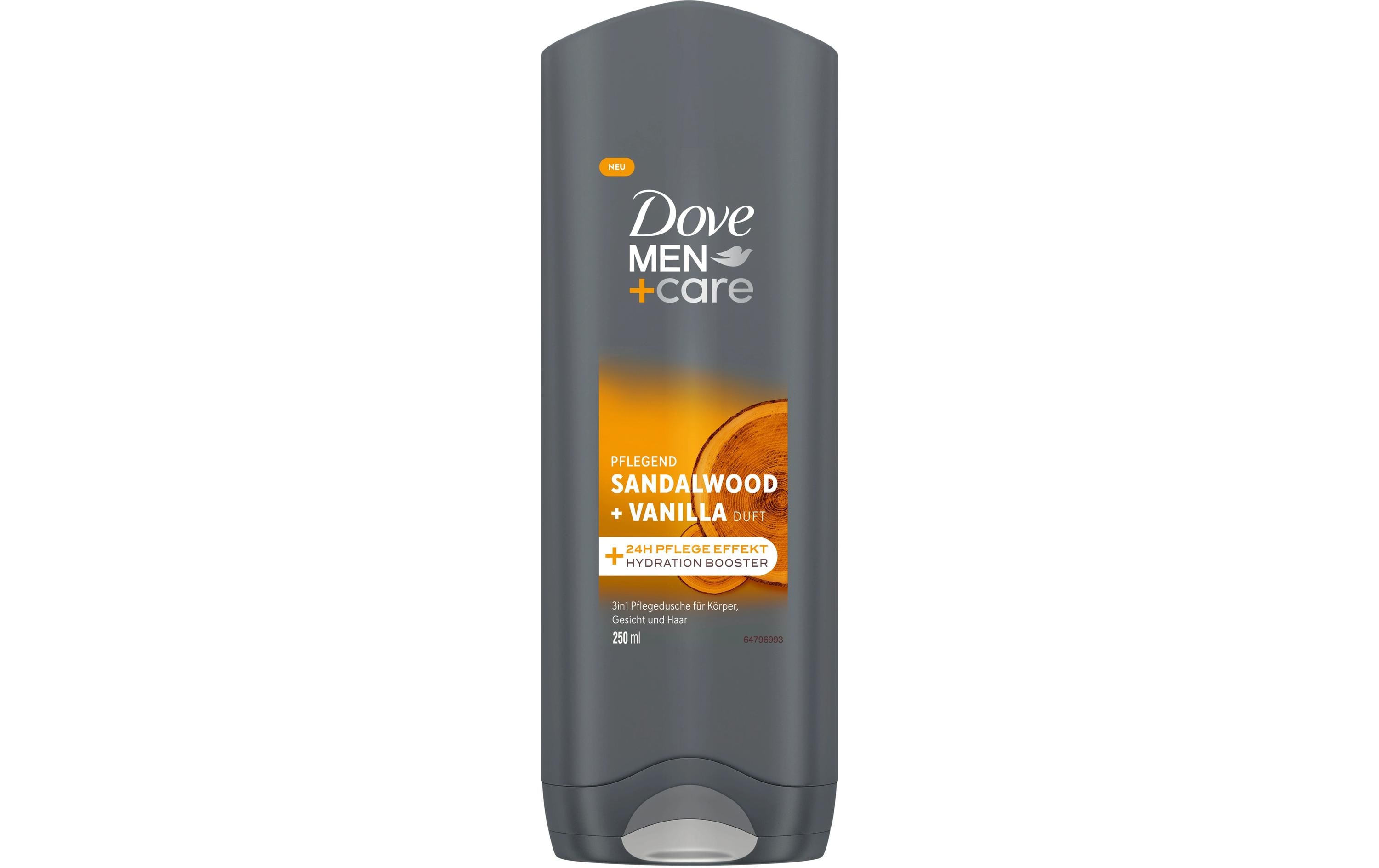 Pflegedusche Sandalwood und Vanilla 250 mlFeuchtigkeitspflegedusche für Männerhaut