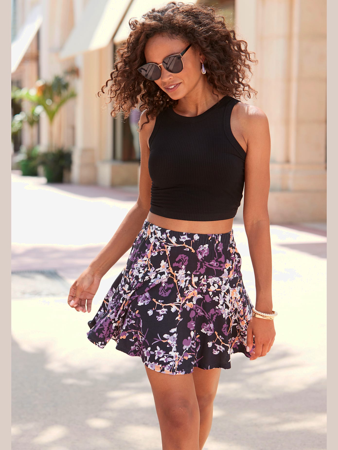 Jupe-culotte ceinture élastique confortable