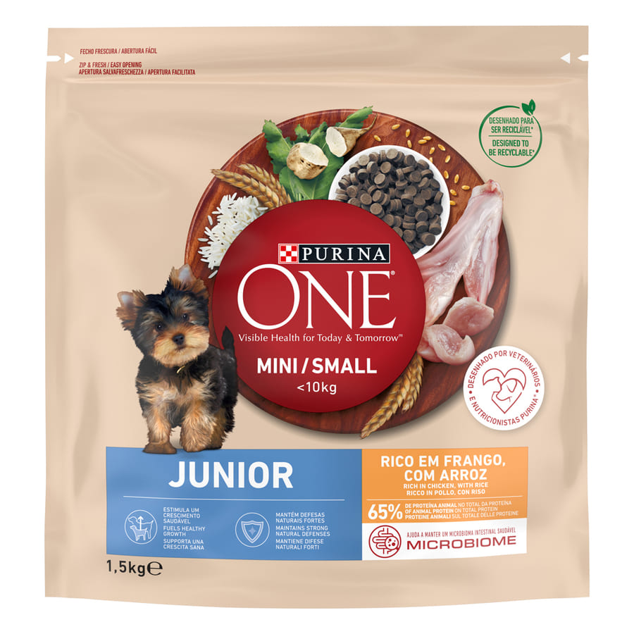 Ração para cães Purina One Junior Bifensis sabor frango
