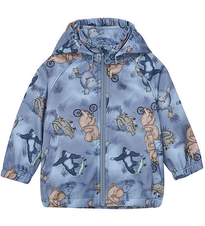 Minymo Softshelljacke - Feuerstein Stone m. Print