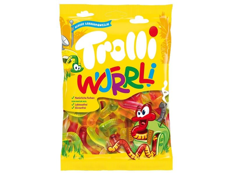 Trolli Gummibonbons Wurrli Würmer 200 g Süsse Gummiwürmer