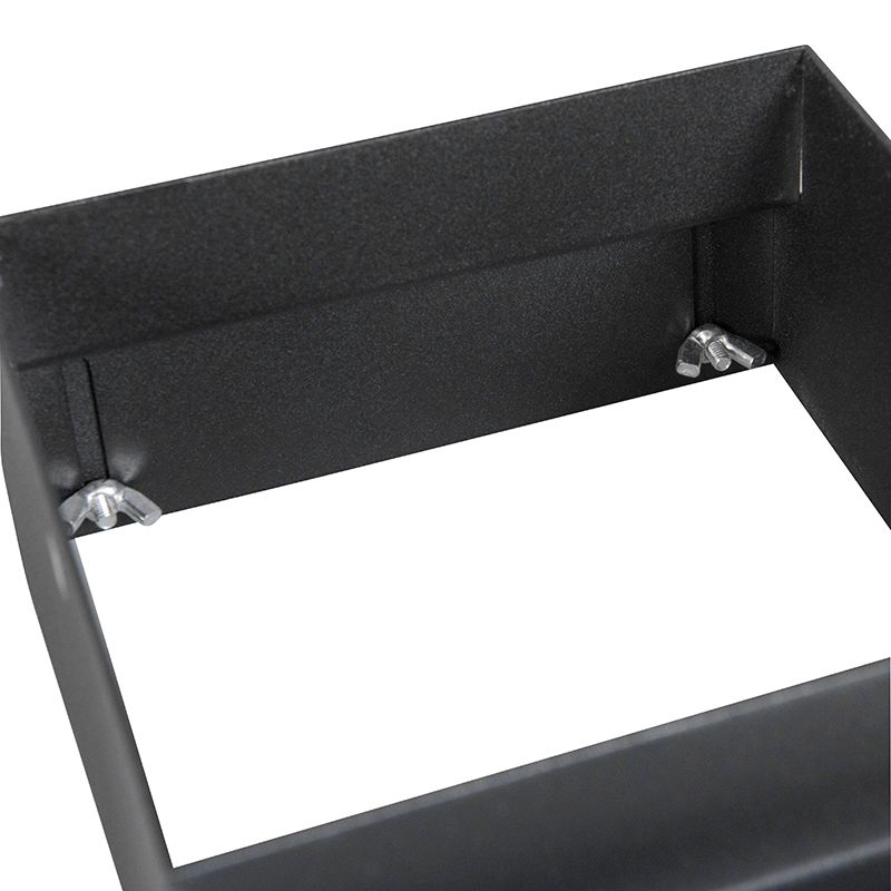 Set van 6 Inbouwspot zwart AR111 draai- en kantelbaar trimless - Oneon