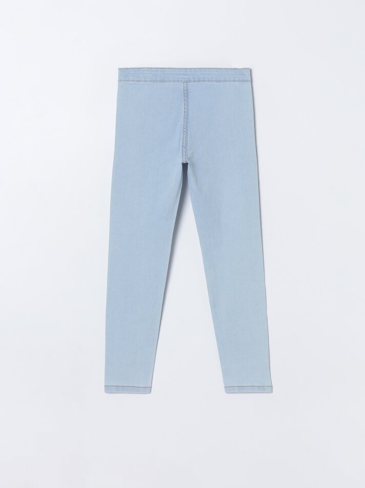Calça Jegging Básica - Azul Claro