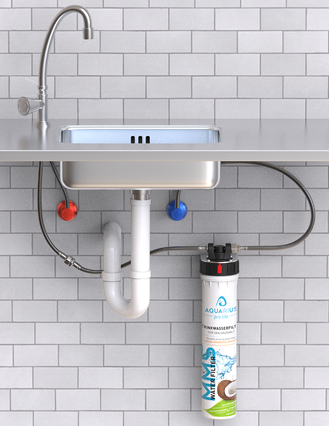 AQUARIUS pro life MMS complete set waterfilter
