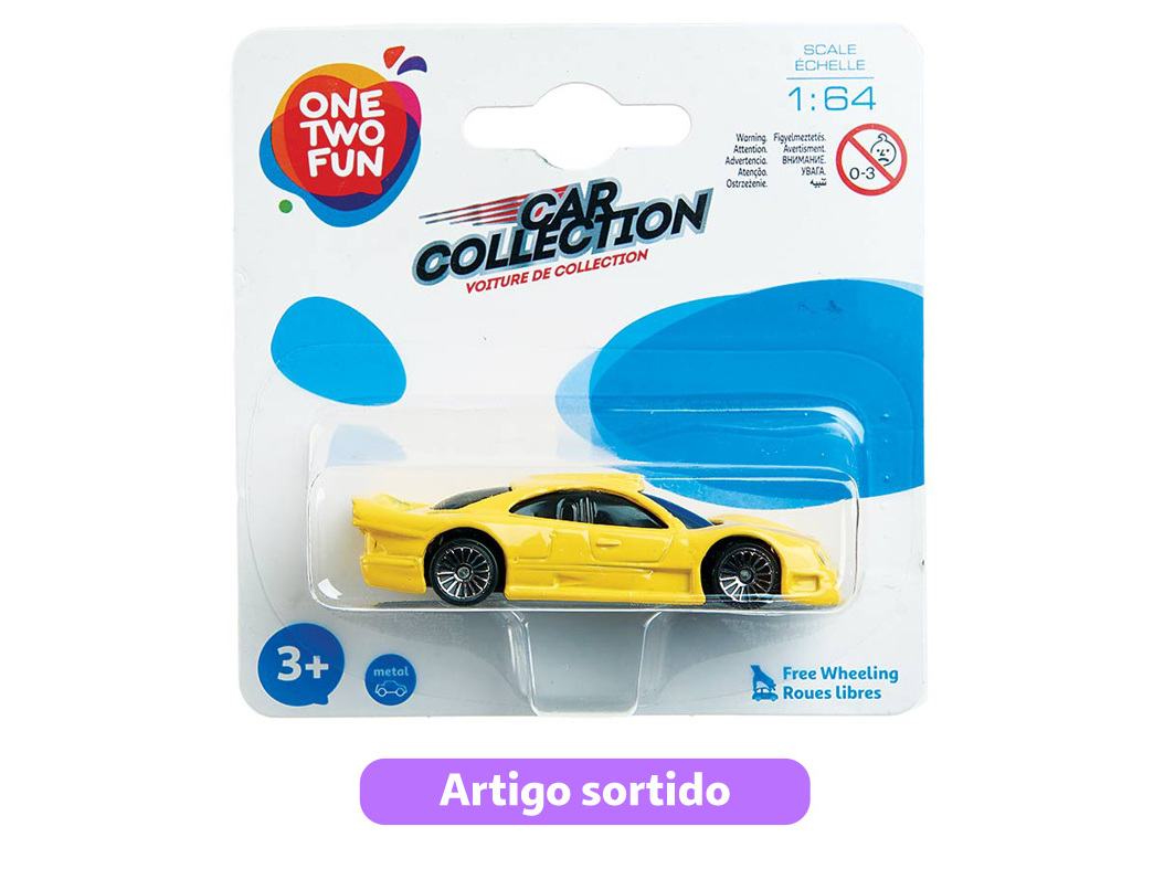 VEÍCULO MINIATURA ONE TWO FUN MODELOS SORTIDOS