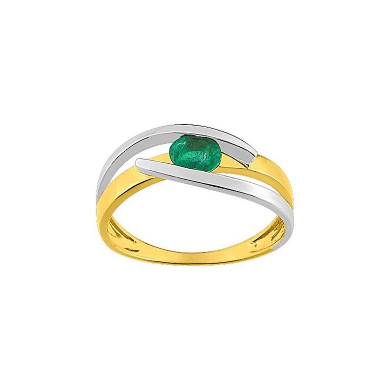 Bague femme - Emeraude - Or 18 Carats