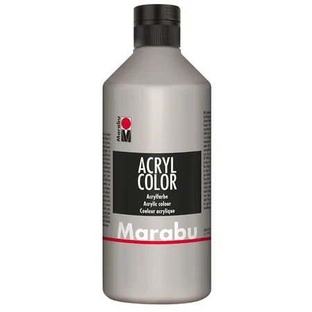 Marabu Acryl Color, Silber 082, 500 ml