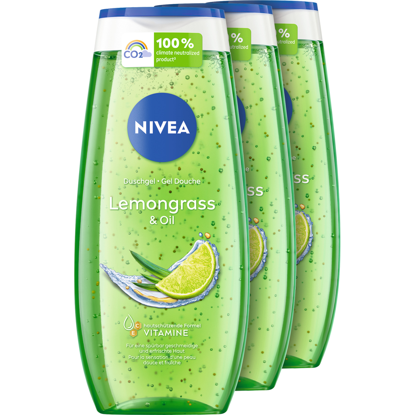 Nivea Duschgel Lemongrass & Oil 3 x 250 ml