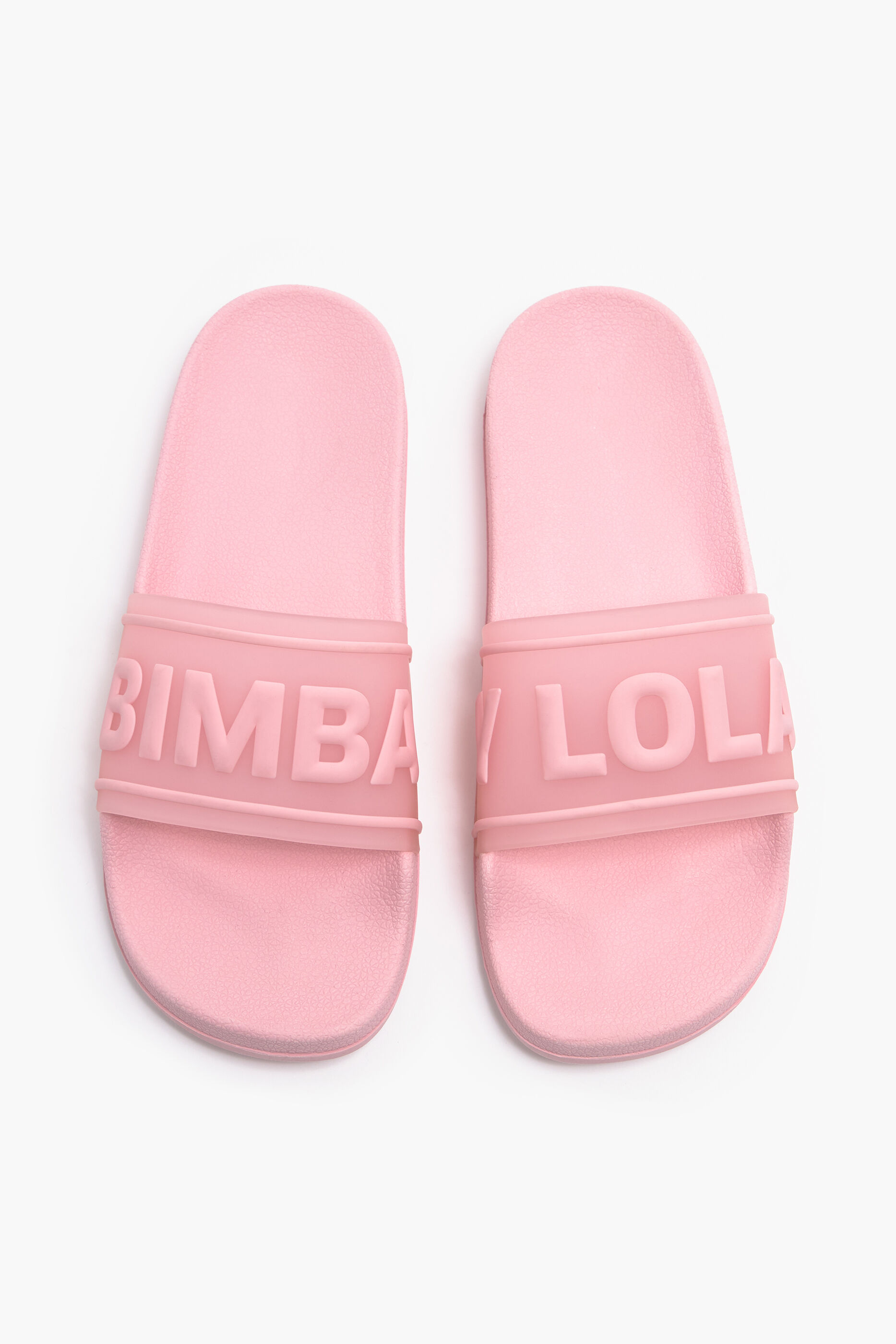 Chinelo rosa com logo
