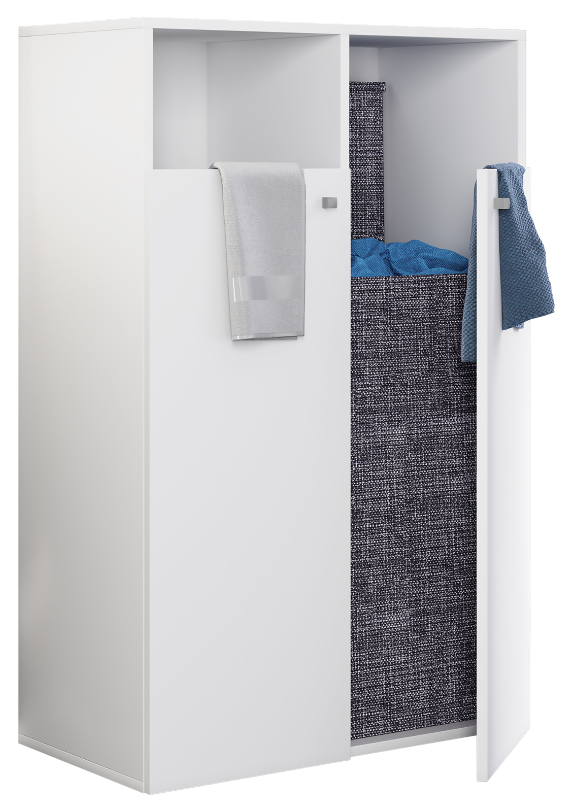 Wäscheschrank DRESO - weiß - 80 cm breit
