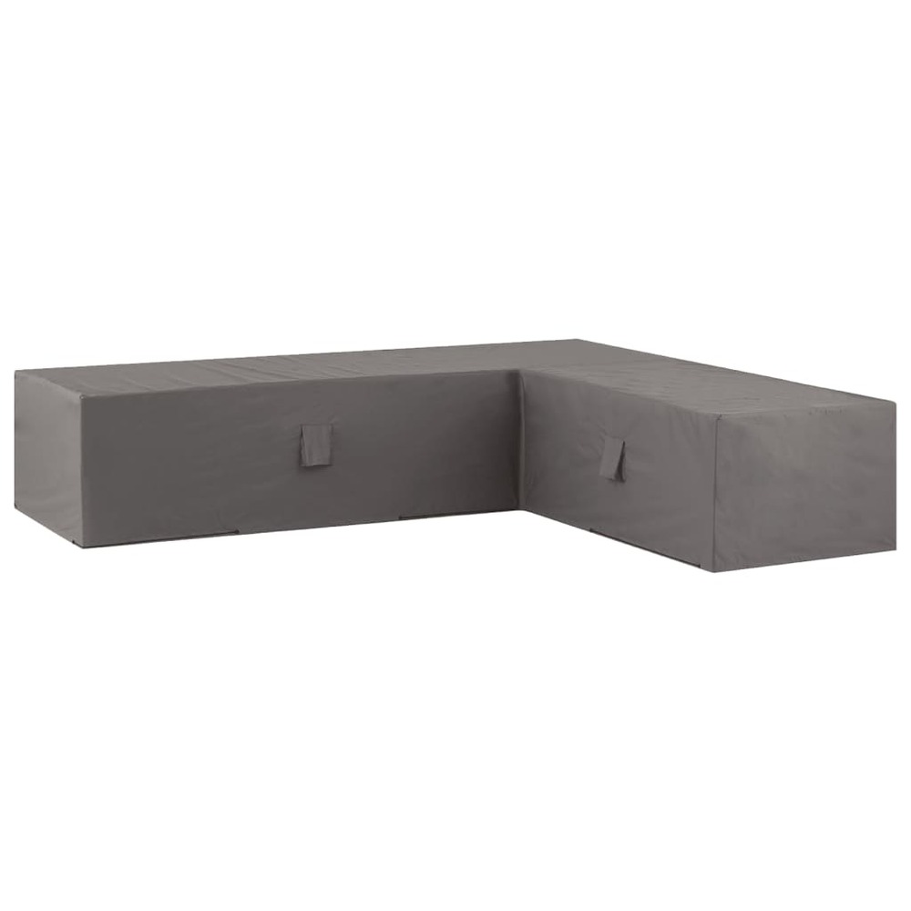 Housse de meubles d'extérieur 320 x 255 x 70 cm droit gris