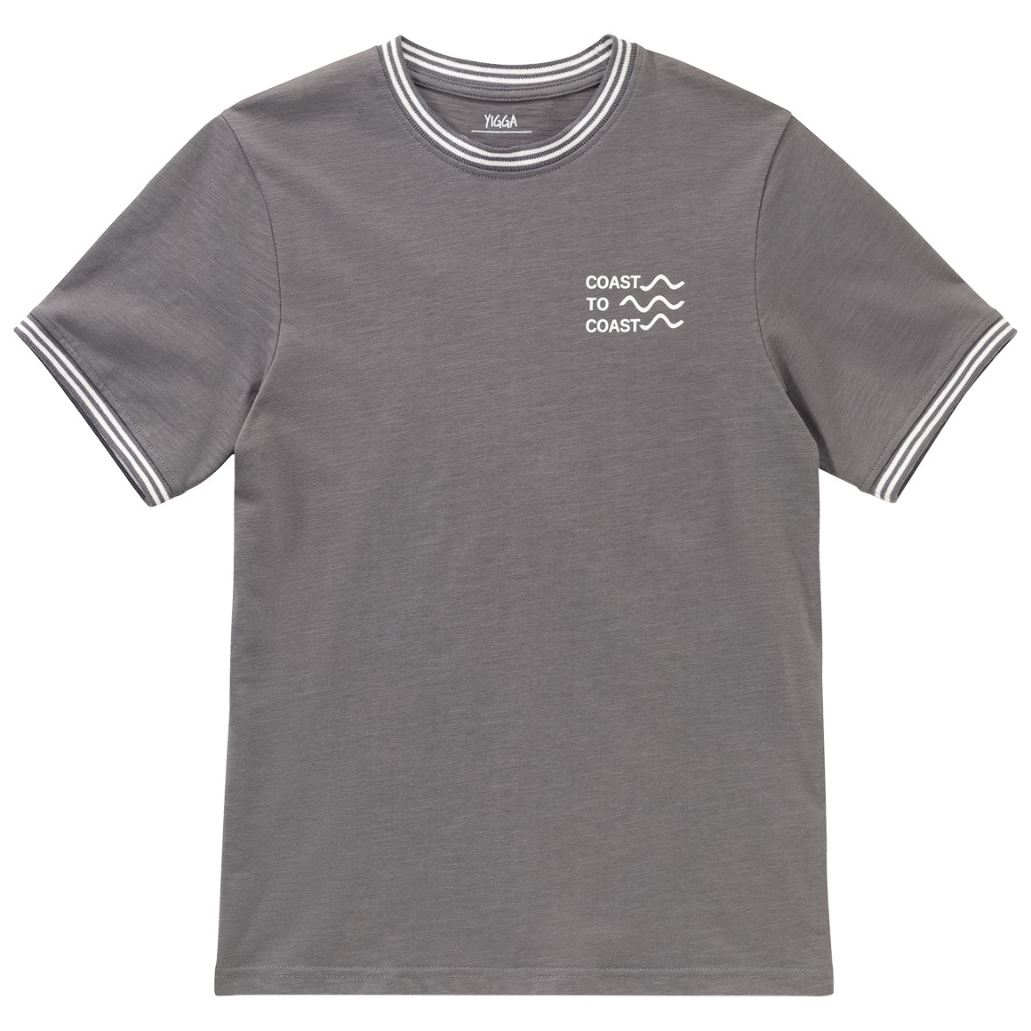 Yigga Jungen T-Shirt aus Flammgarn grau