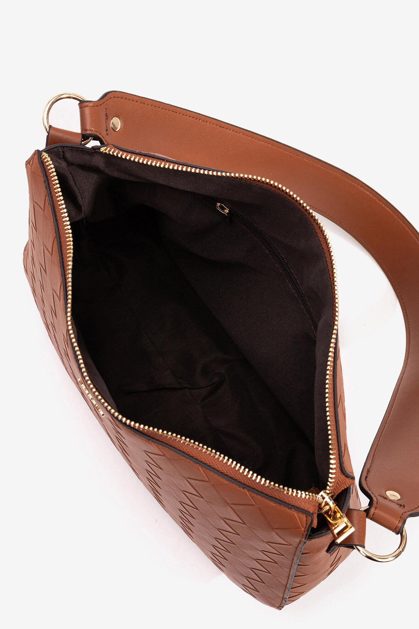Bolsa transversal texturizada - Bege