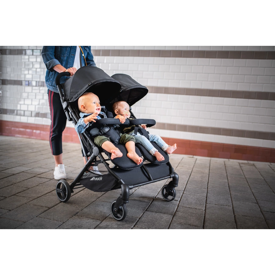 hauck Geschwisterwagen Swift X Duo Black