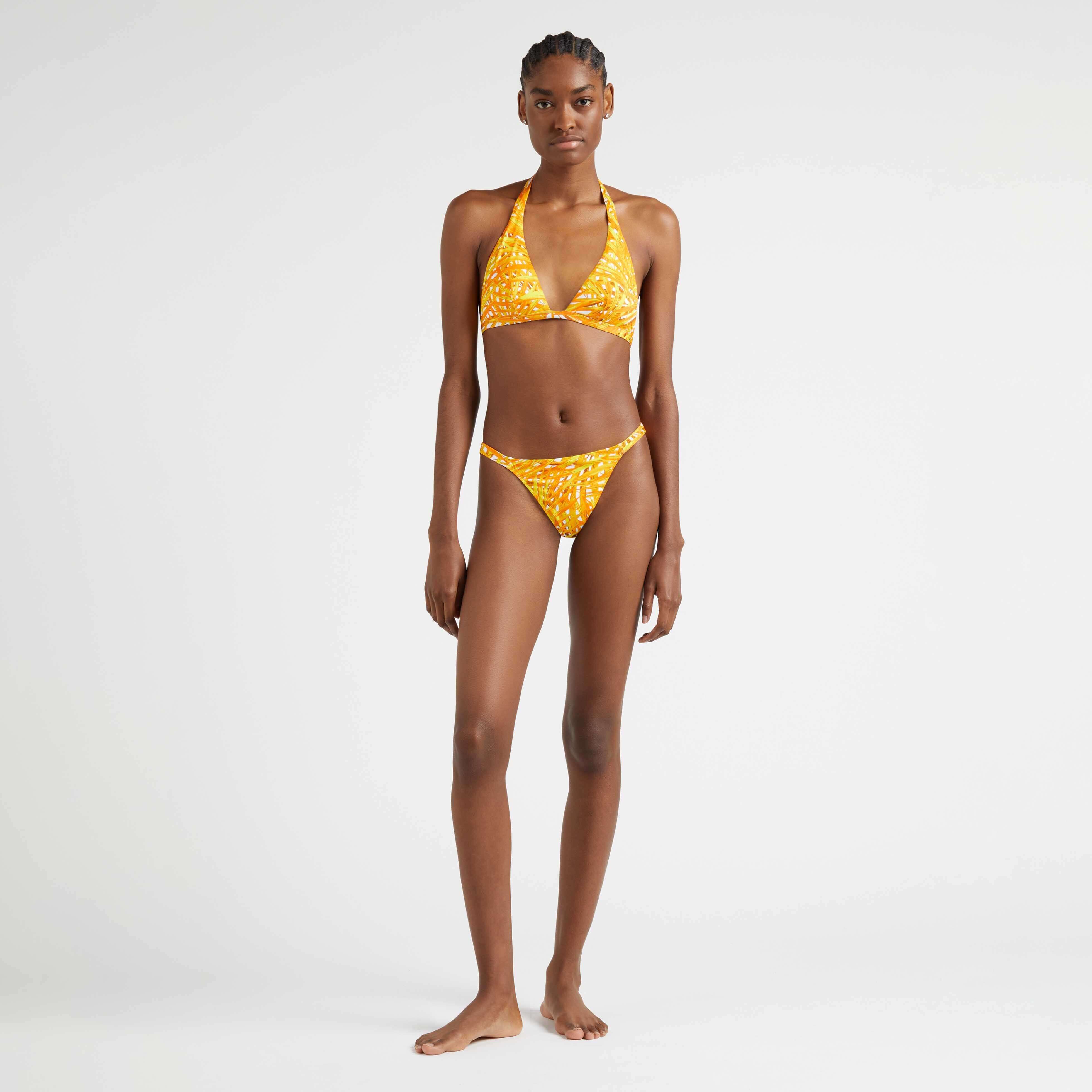 Bas de Maillot de Bain Tanga Femme Palm Leaves