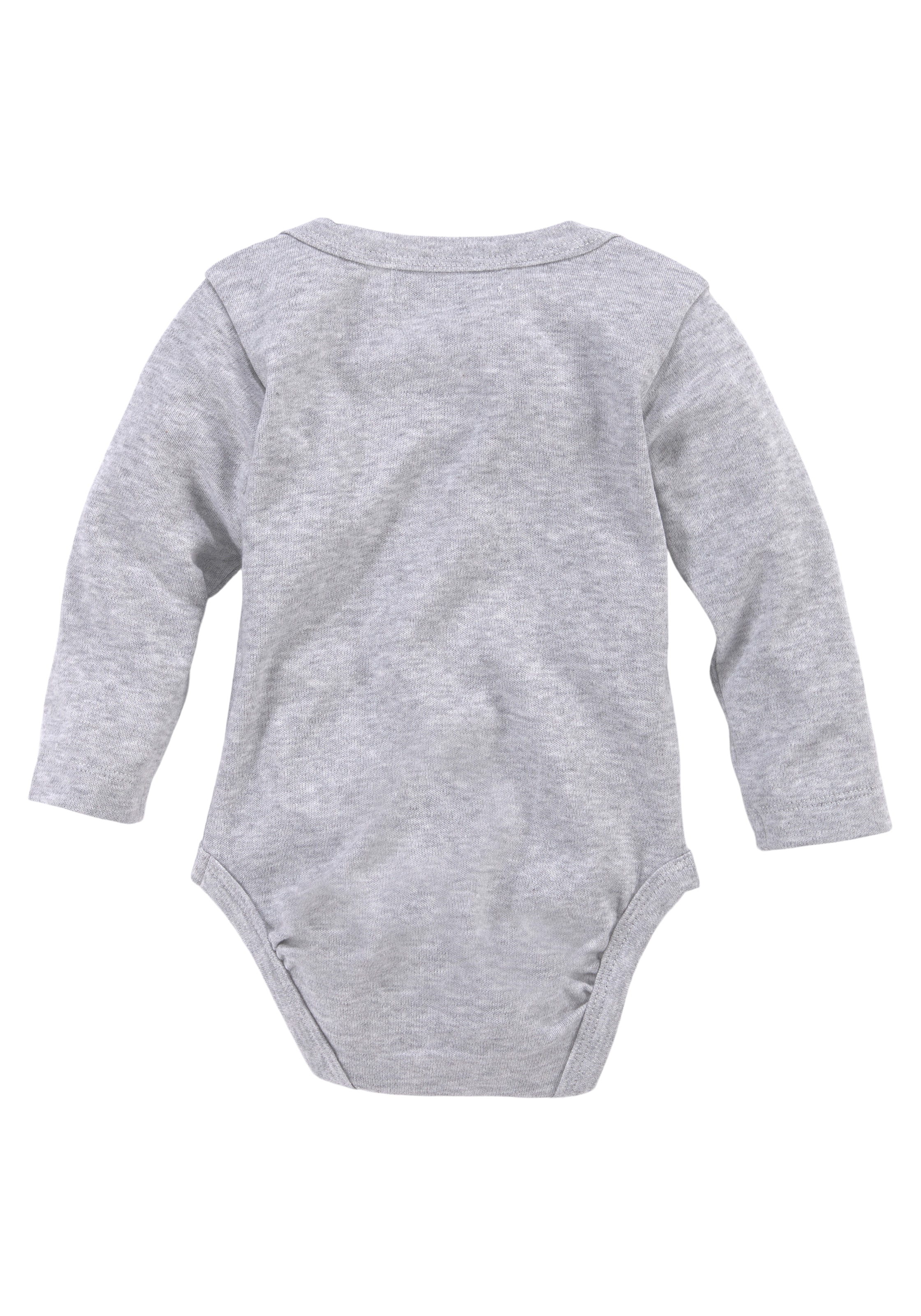 KIDSWORLD Langarmbody »2er Pack Baby-Bodies, Mummy & Daddy«, 2 Stk. aus Bio-Baumwolle