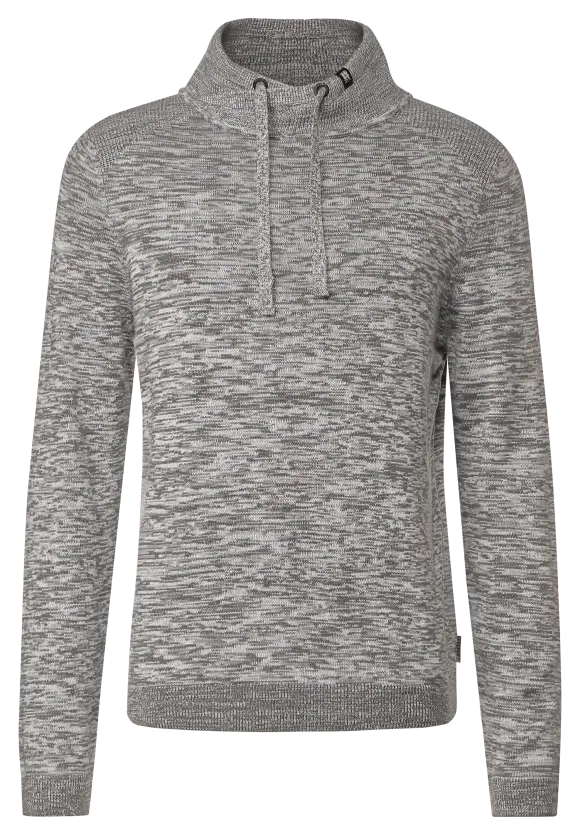 Mouliné Pullover - stone grey melange