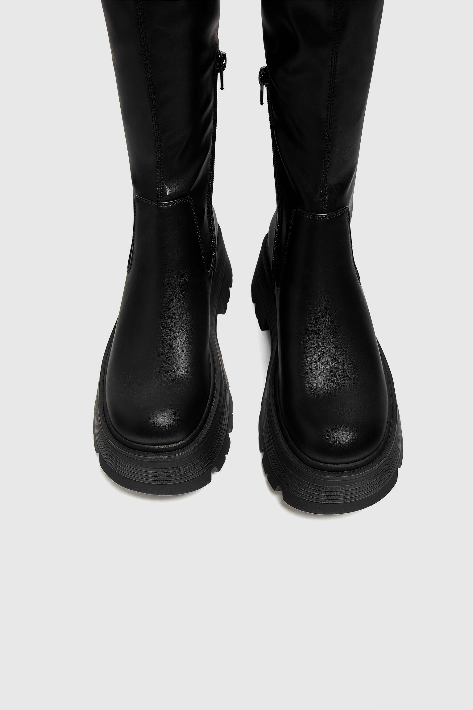 BOTA ELÁSTICA DE ALTO TAMANHO XL - PRETA
