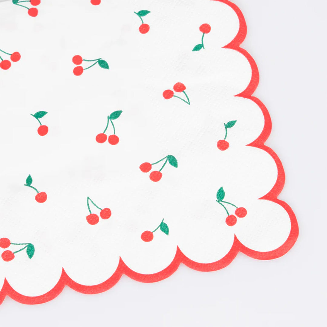Meri meri servetten cherry - large - 16st