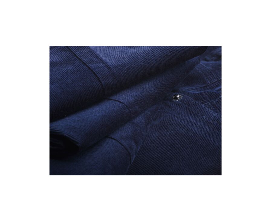 Pantalon 5 poches velours homme Bleu - KARS