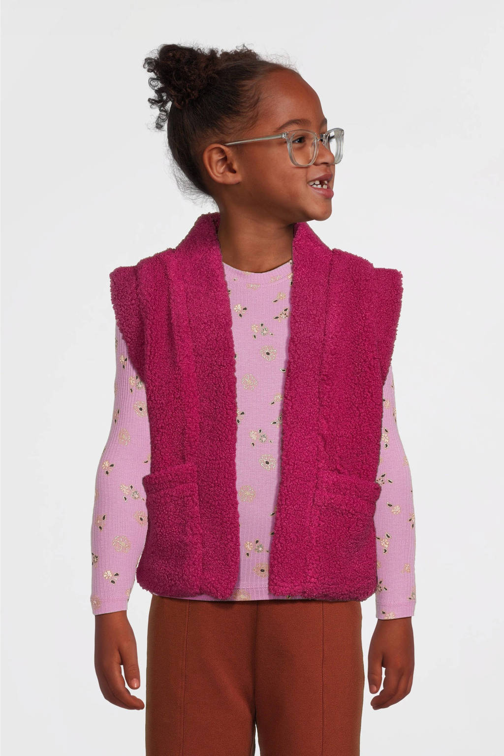 B.Nosy gilet Georgie donkerroze