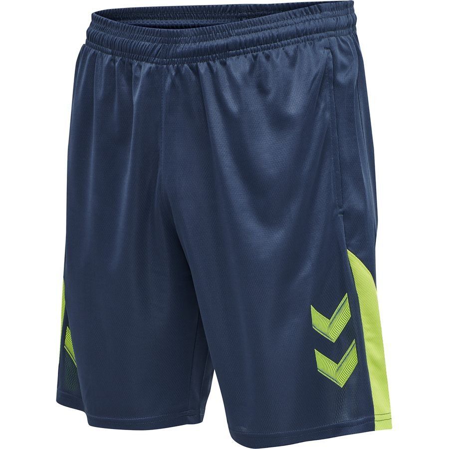 Hummel Lead Entraîneur Short - Bleu Marine/Vert Enfant