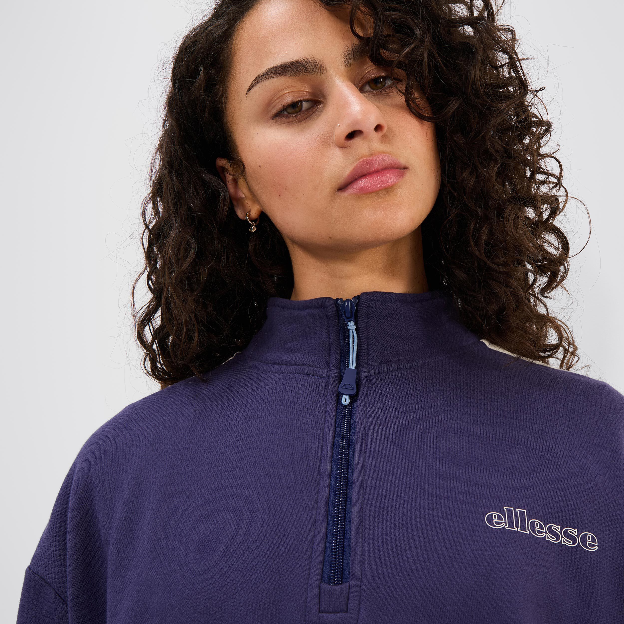 Ellesse Pilton 1/2 Zip Sweat-shirt Hommes - Bleu Foncé