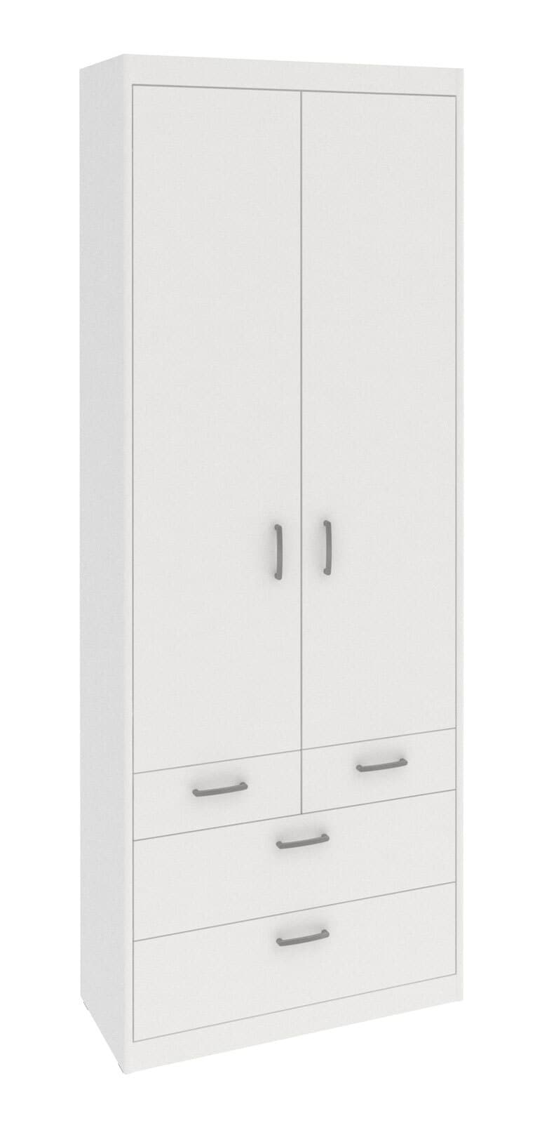 Drehtürenschrank Mega Typ 76 Weiß B/H/T 72,1x194,4x36 cm