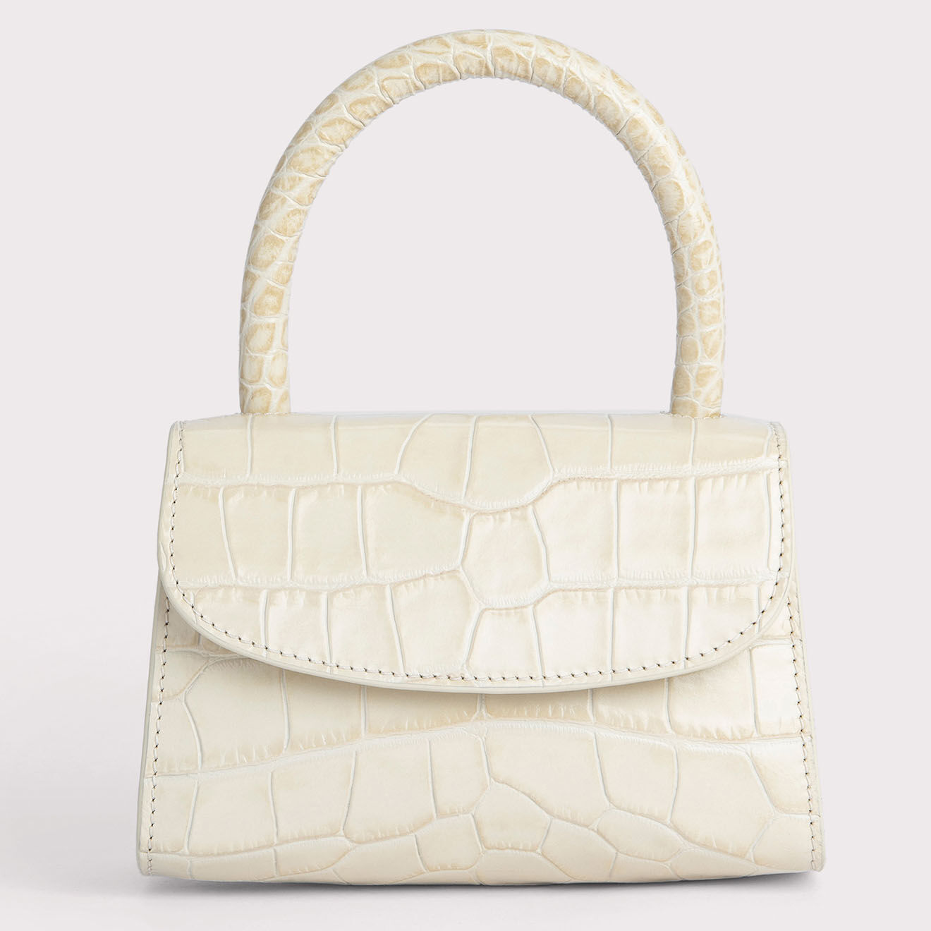 By Far Sac à main en Cuir Mini crème -  11.5x17x7.5 cm