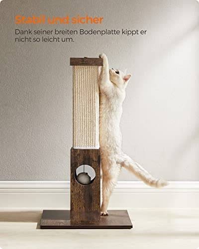 Slitesterk 73 cm katteskrapestolpe med sisal-tau