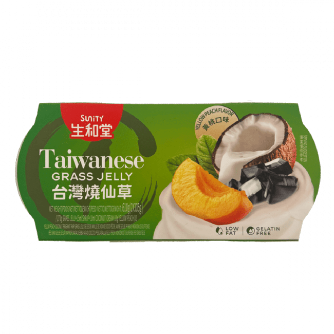 Sunity Taiwanese Grasgelei Gele Perzik 2x305g