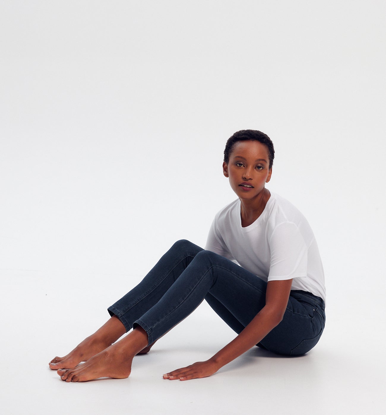 Jean skinny push up ERNEST - Jean blue black