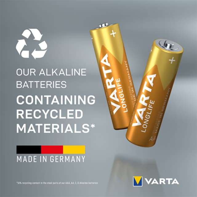 Varta Longlife AA-batterier (8-pak)