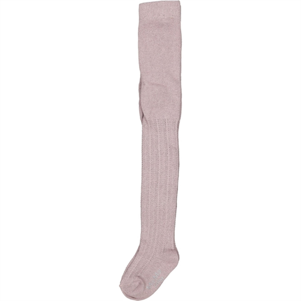 Airy Purple Pointelle Strømpebukser