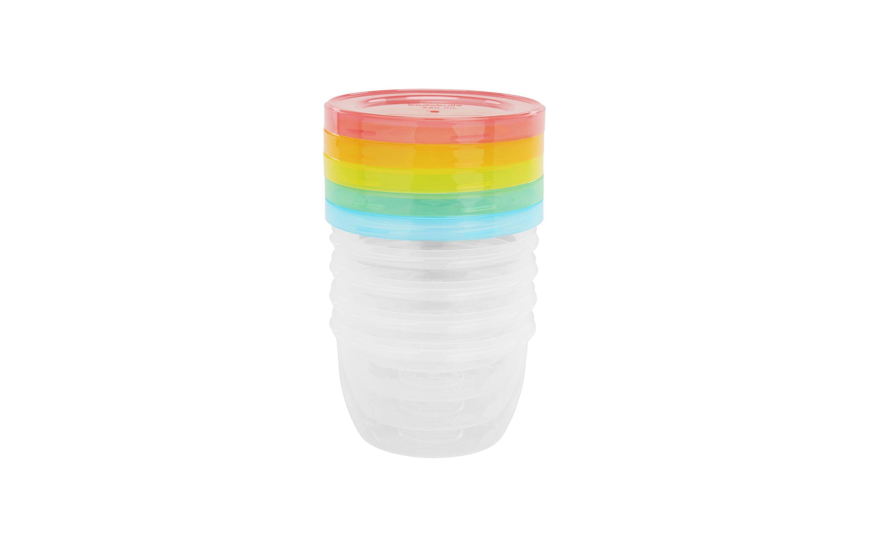 Nahrungsbehälter BadaBowls 5 Stück 250 mlBehälter Badabowls, 5 Stück 250 ml