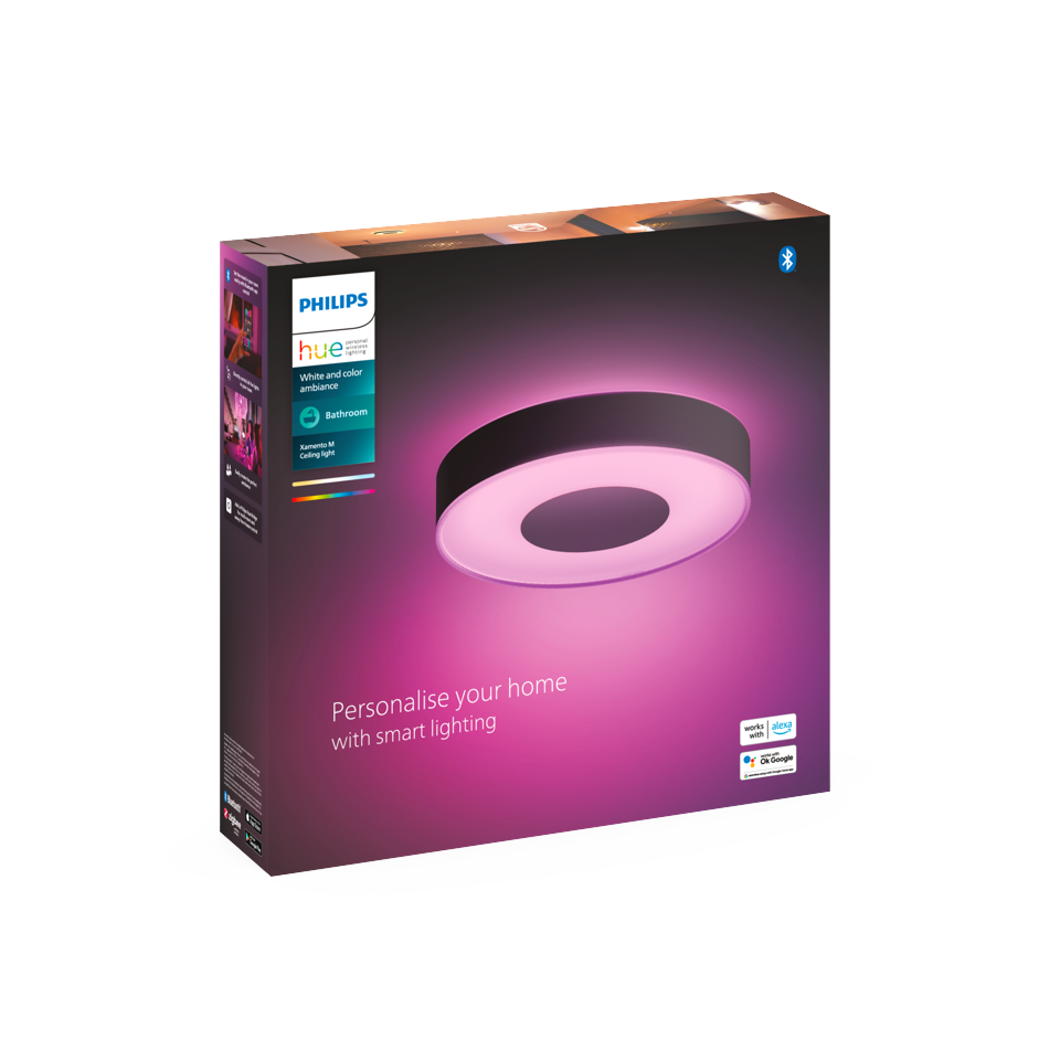 Philips Hue - Xamento M Hue ceiling lamp black