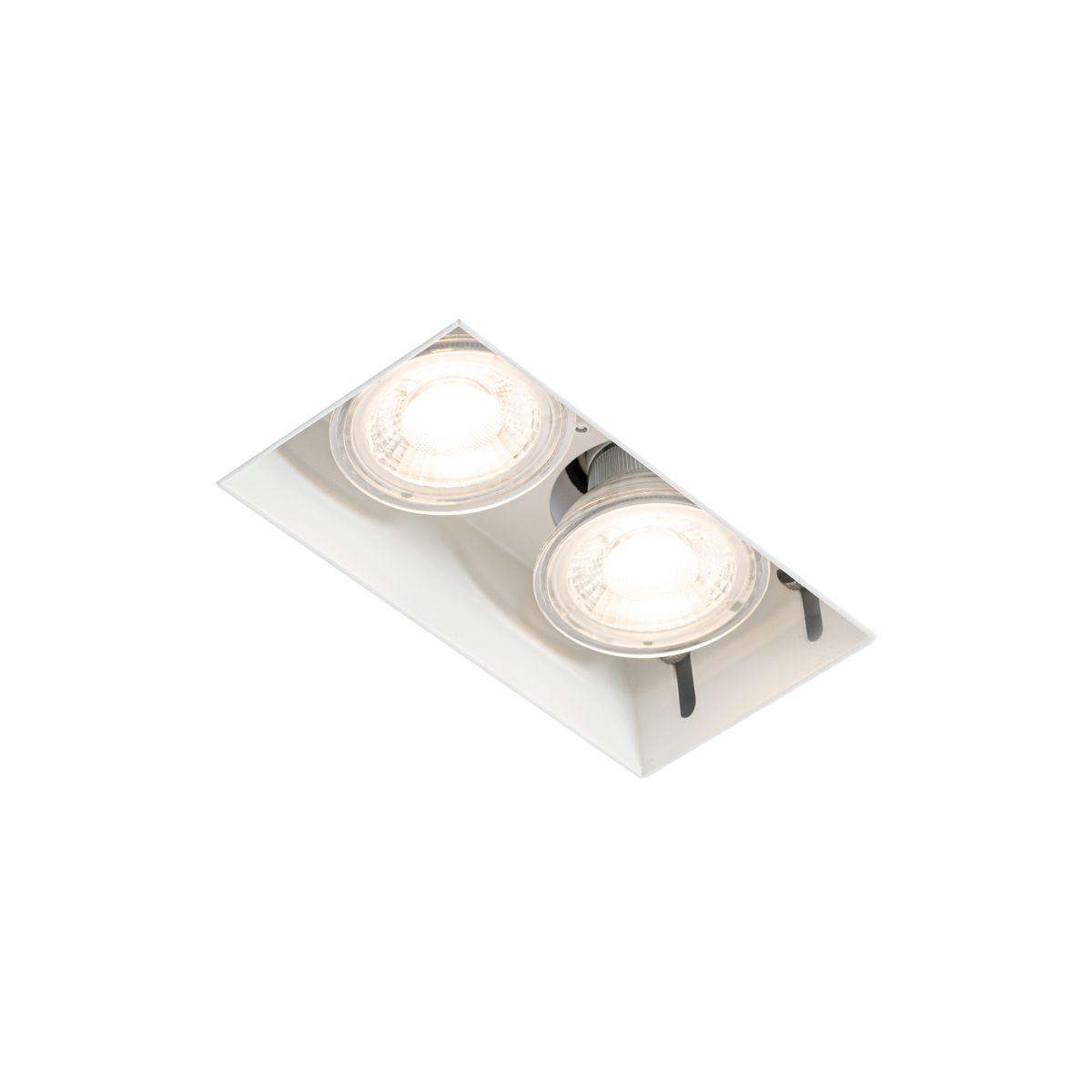 Moderne inbouwspot wit GU10 trimless 2-lichts - Oneon