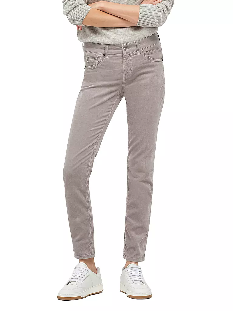 MAC Cordhose Slim Fit grau