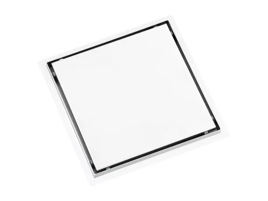 Drain de douche avec argenté 25 x 25 x 6.5 cm 02_0003008