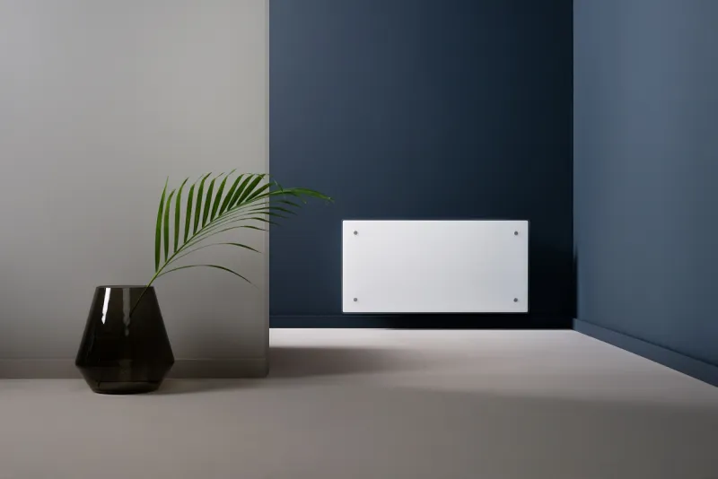 Adax Glas Varmepanel Clea H 06 KWT, 600W 230V med WiFi, hvid