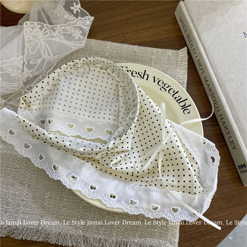 BeDaisy - Polka Dot Scrunchie / Bandana Hoofdband (Diverse Ontwerpen)
