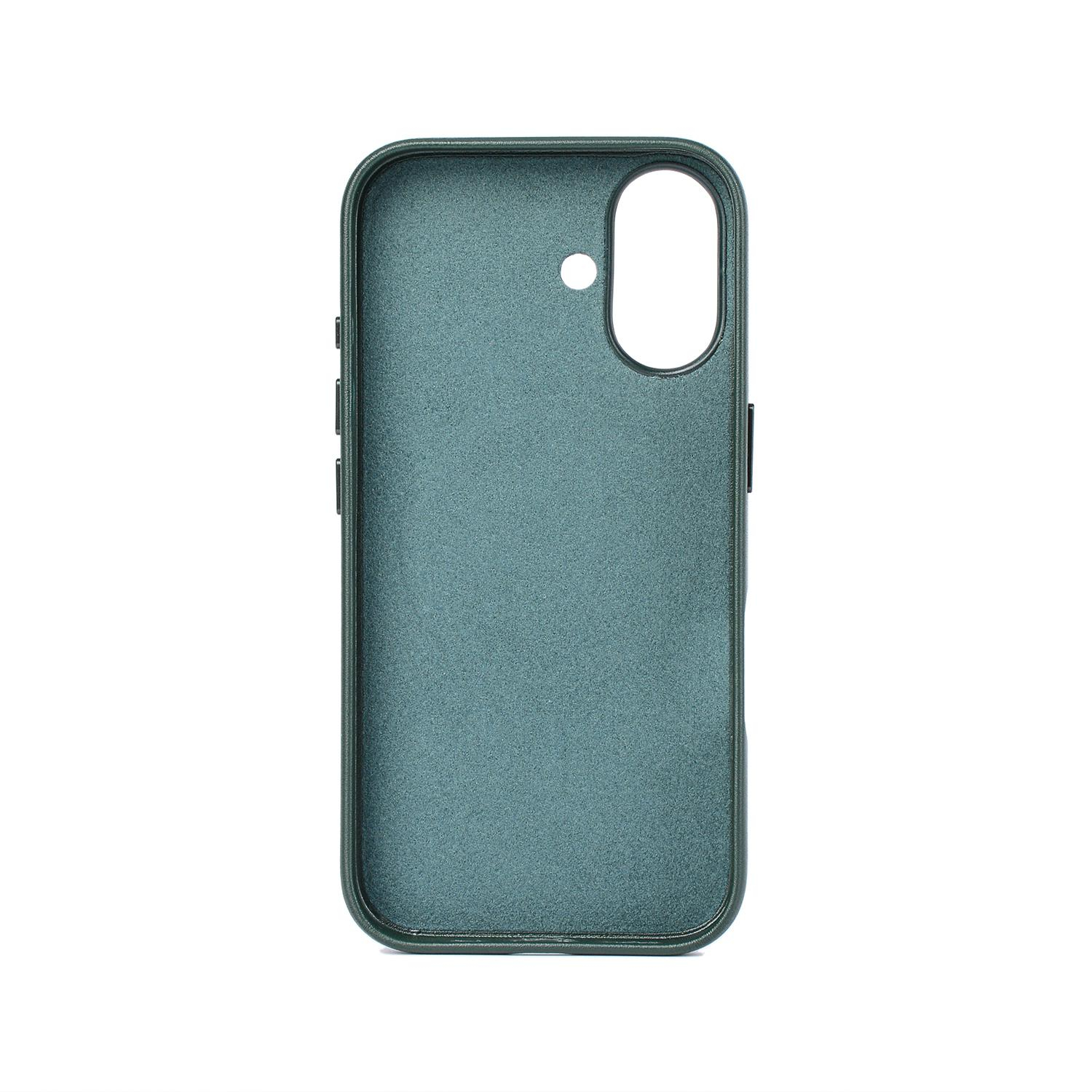 iPhone 16 MagSafe Leder Case Schutzhülle - Grün
