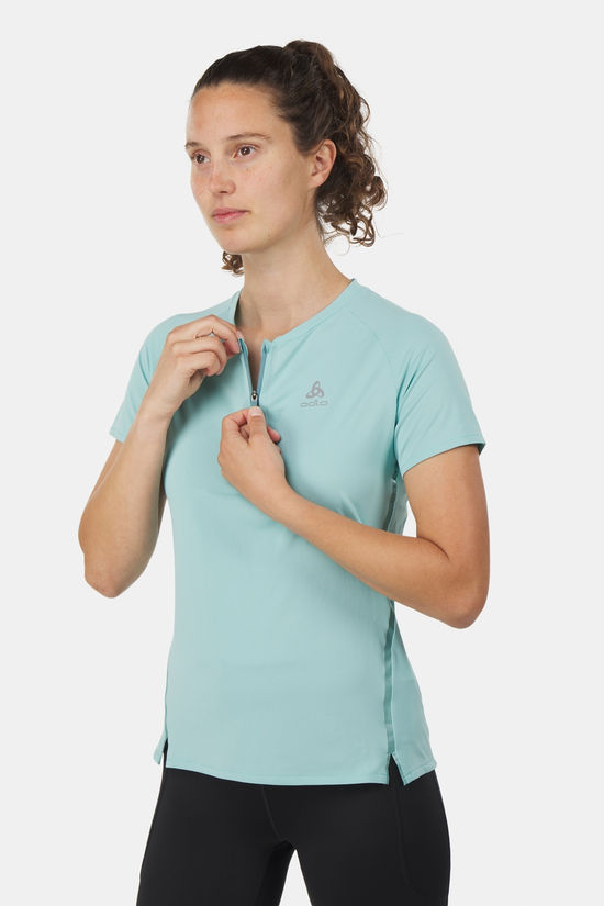 Odlo Odlo T-Shirt S/S 1/2 Zip Axalp Trai