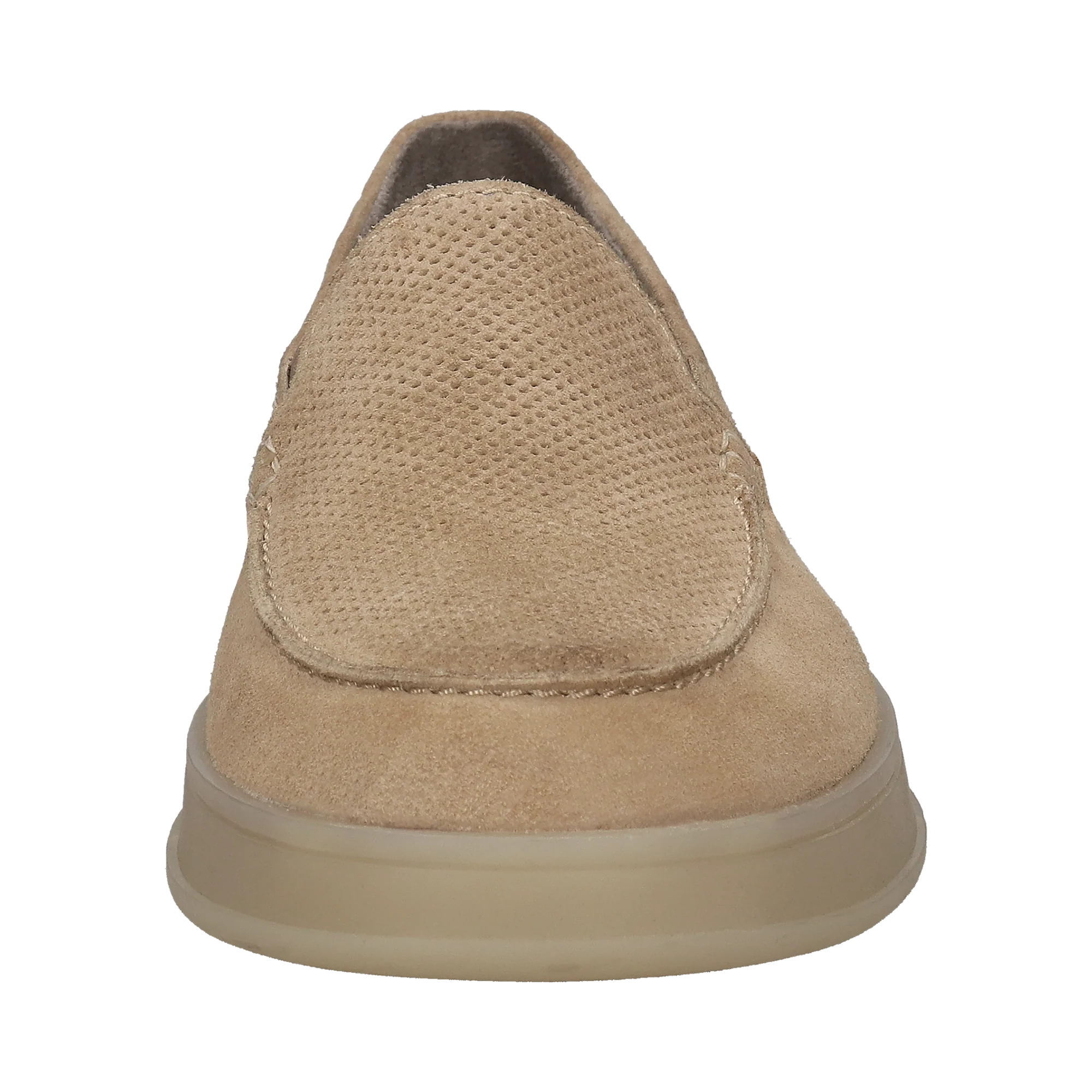 Leder Mokassin beige