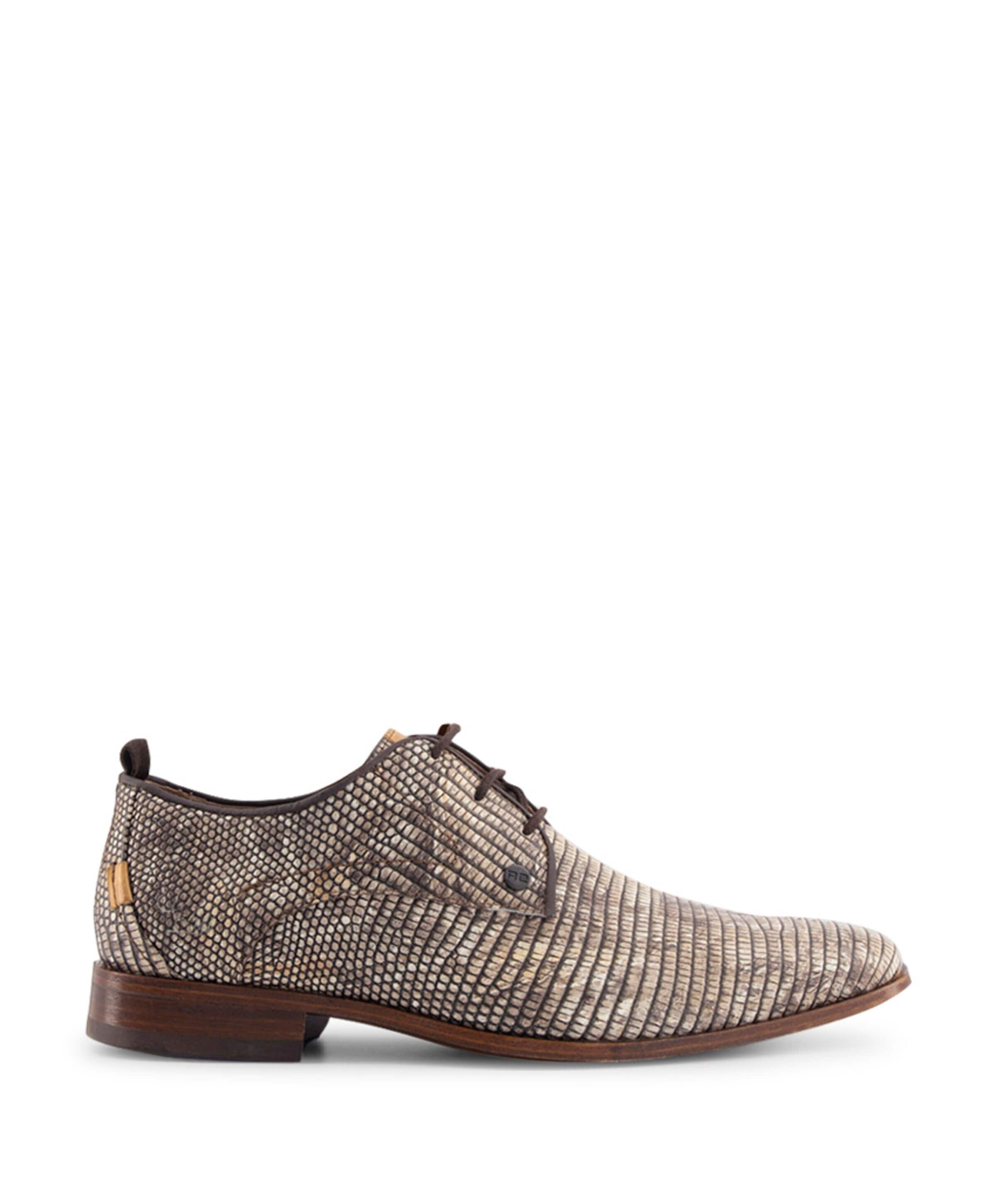Rehab Greg Marble heren veterschoenen beige